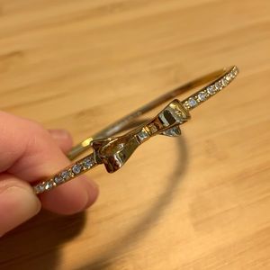 Kate Spade Love Notes Bow Bangle with Crystals